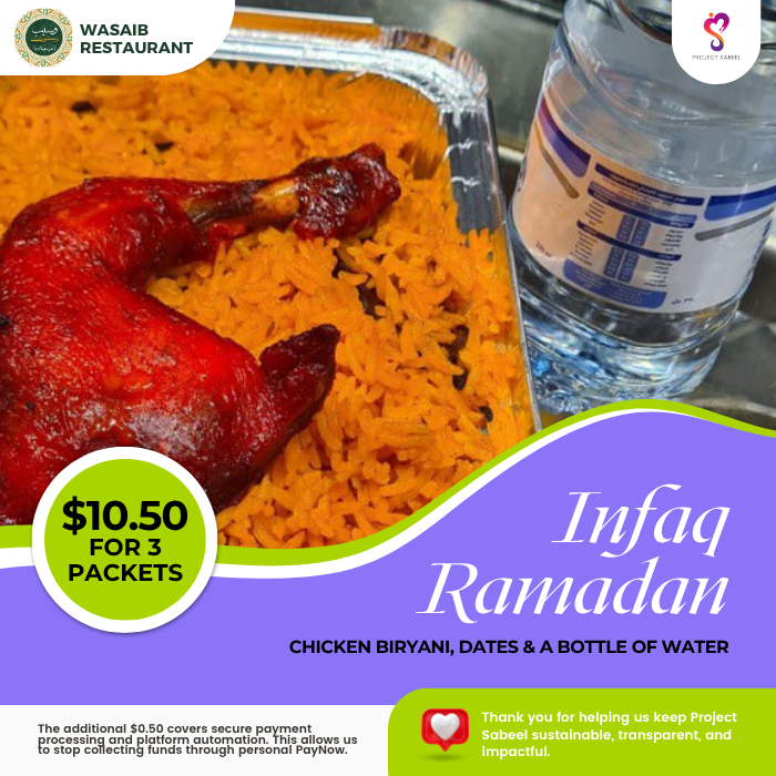 Infaq Ramadan: $10.50 for 3 Packets